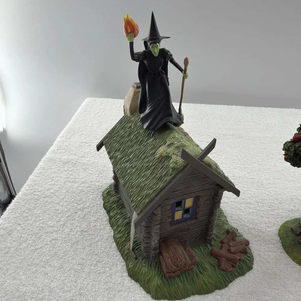 Vintage 2004 Dept 56 Wizard of Oz Want to Play Scarecrow 3 pc #59351 Boxed Light
